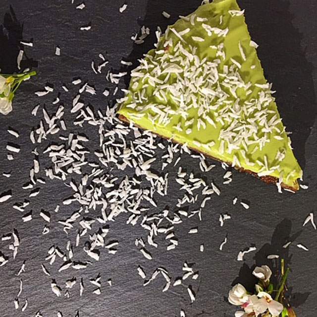 raw vegan avocado lime cake gluten and lactose free